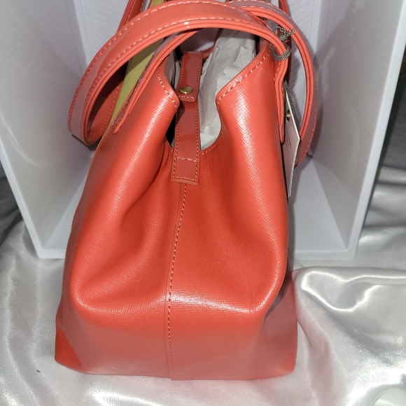 ONEODDBIRD The Lorikeet Saffiano Leather Handbag RED/YELLOW, BENEFITS AUTISM NWT - Picture 6 of 9